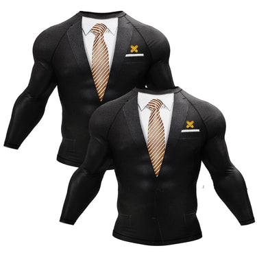 Tuxedo Brown/Black Compression Shirt XMARTIAL