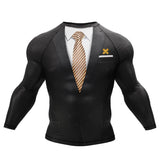 Tuxedo Brown/Black Compression Shirt XMARTIAL