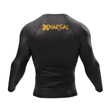 Tuxedo Long Sleeve White/Black Compression Shirt XMARTIAL