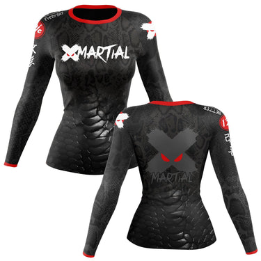 Venomous Rank Women's BJJ Rash Guard XMARTIAL