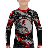 Water Yin Yang Kids BJJ Rash Guard XMARTIAL