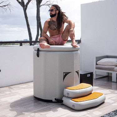 White Quad Inflatable Cold Plunge Tub XMARTIAL