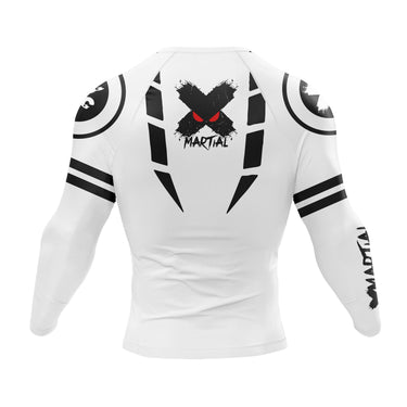 Wrathful Sovereign Anime Long Sleeve White Compression Shirt XMARTIAL
