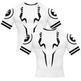 Wrathful Sovereign Anime White Compression Shirt XMARTIAL