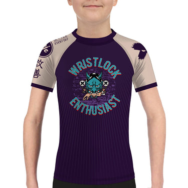 Wristlock Enthusiast Kids BJJ Rash Guard XMARTIAL