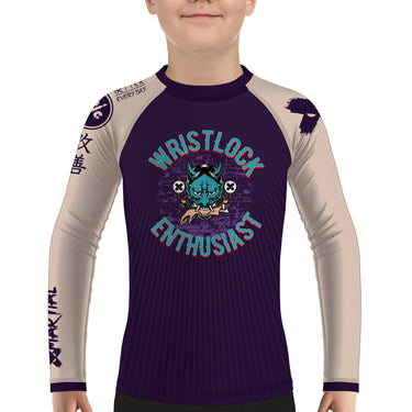 Wristlock Enthusiast Kids BJJ Rash Guard XMARTIAL