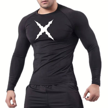 X-Thorn Long Sleeve Black Compression Shirt XMARTIAL