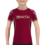 XMartial Kill Level Fight Team Kids BJJ Rash Guard XMARTIAL