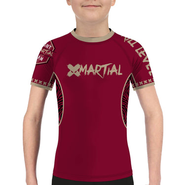XMartial Kill Level Fight Team Kids BJJ Rash Guard XMARTIAL