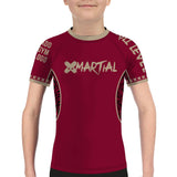XMartial Kill Level Fight Team Kids BJJ Rash Guard XMARTIAL