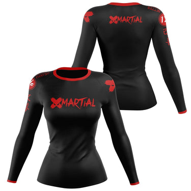 XMartial Minimalist Women’s Long Sleeve Black Compression Shirt XMARTIAL