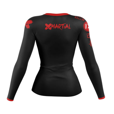 XMartial Minimalist Women’s Long Sleeve Black Compression Shirt XMARTIAL