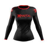 XMartial Minimalist Women’s Long Sleeve Black Compression Shirt XMARTIAL