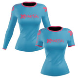 XMartial Minimalist Women’s Sky Blue Compression Shirt XMARTIAL