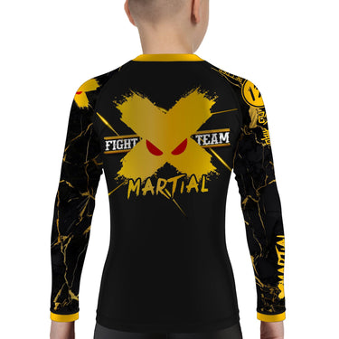 XMartial Voltage Fight Team Kids BJJ Rash Guard XMARTIAL
