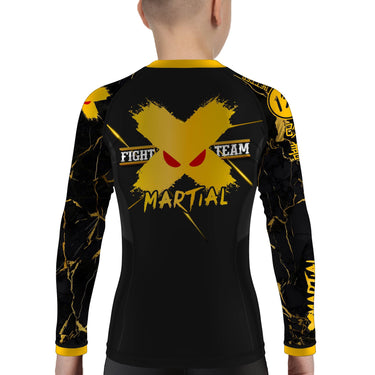 XMartial Voltage Fight Team Kids BJJ Rash Guard XMARTIAL
