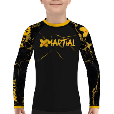 XMartial Voltage Fight Team Kids BJJ Rash Guard XMARTIAL