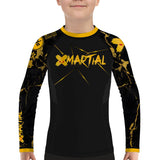 XMartial Voltage Fight Team Kids BJJ Rash Guard XMARTIAL