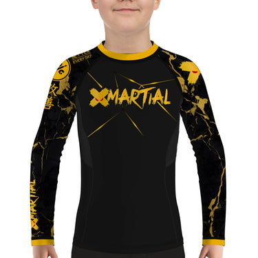 XMartial Voltage Fight Team Kids BJJ Rash Guard XMARTIAL