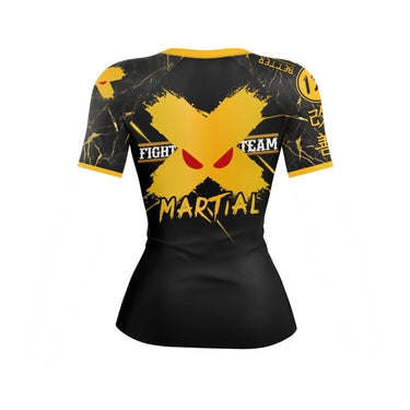 XMartial Voltage Fight Team Women's BJJ Rash Guard XMARTIAL