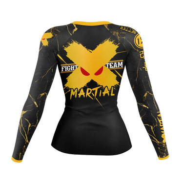 XMartial Voltage Fight Team Women's BJJ Rash Guard XMARTIAL