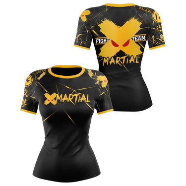 XMartial Voltage Fight Team Women's BJJ Rash Guard XMARTIAL