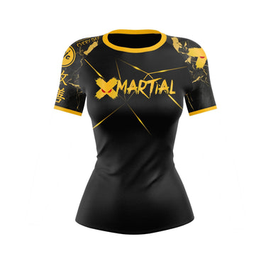 XMartial Voltage Fight Team Women's BJJ Rash Guard XMARTIAL