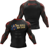 You Shall Not Pass BJJ Rash Guard XMARTIAL