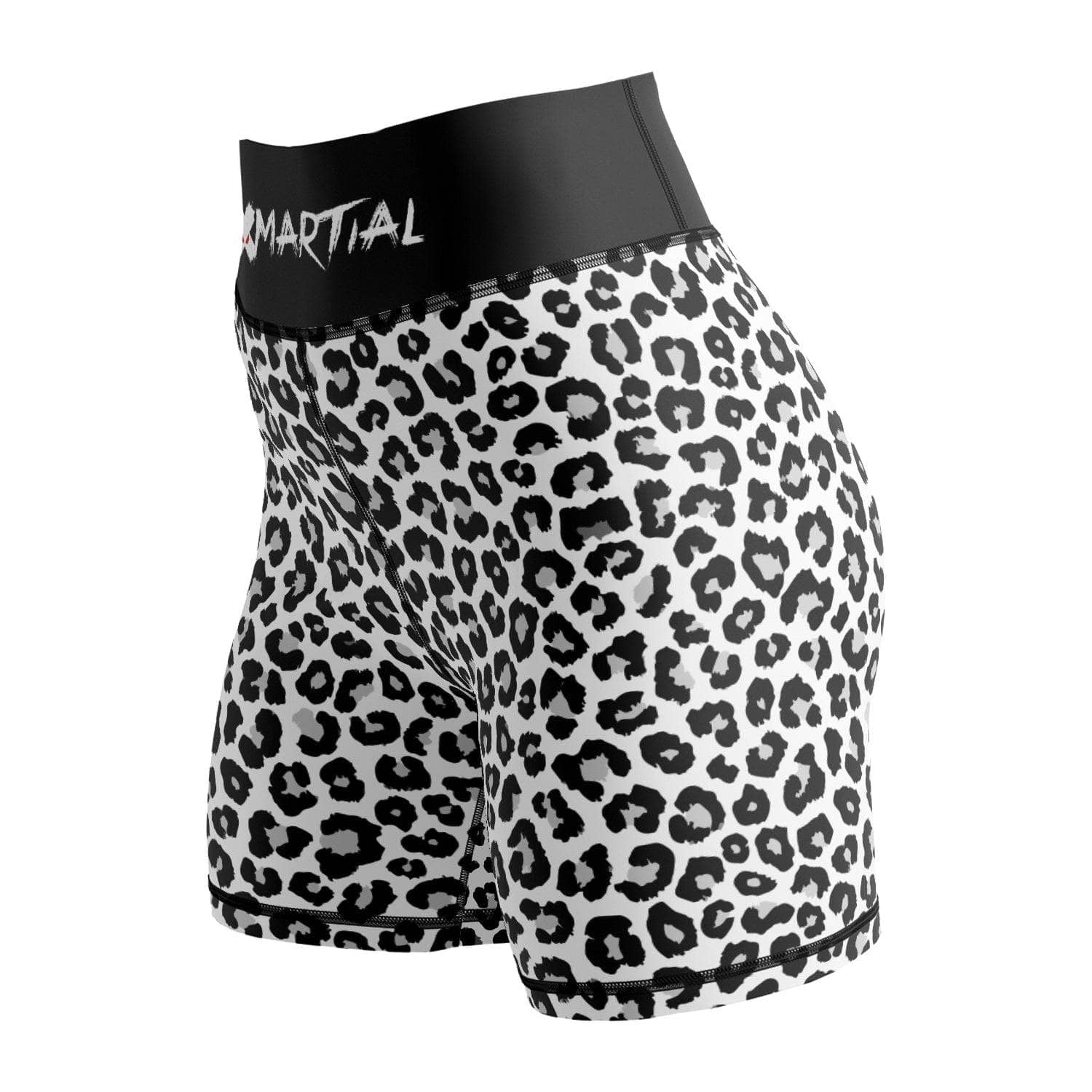 Black Leopard Women's BJJ/MMA Compression Shorts - XMARTIAL