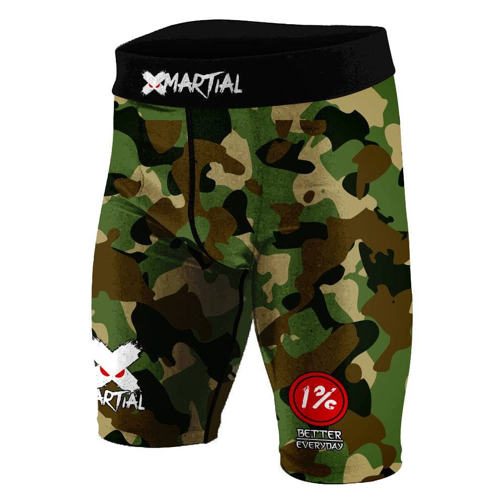 Camo BJJ/MMA Compression Shorts XMARTIAL
