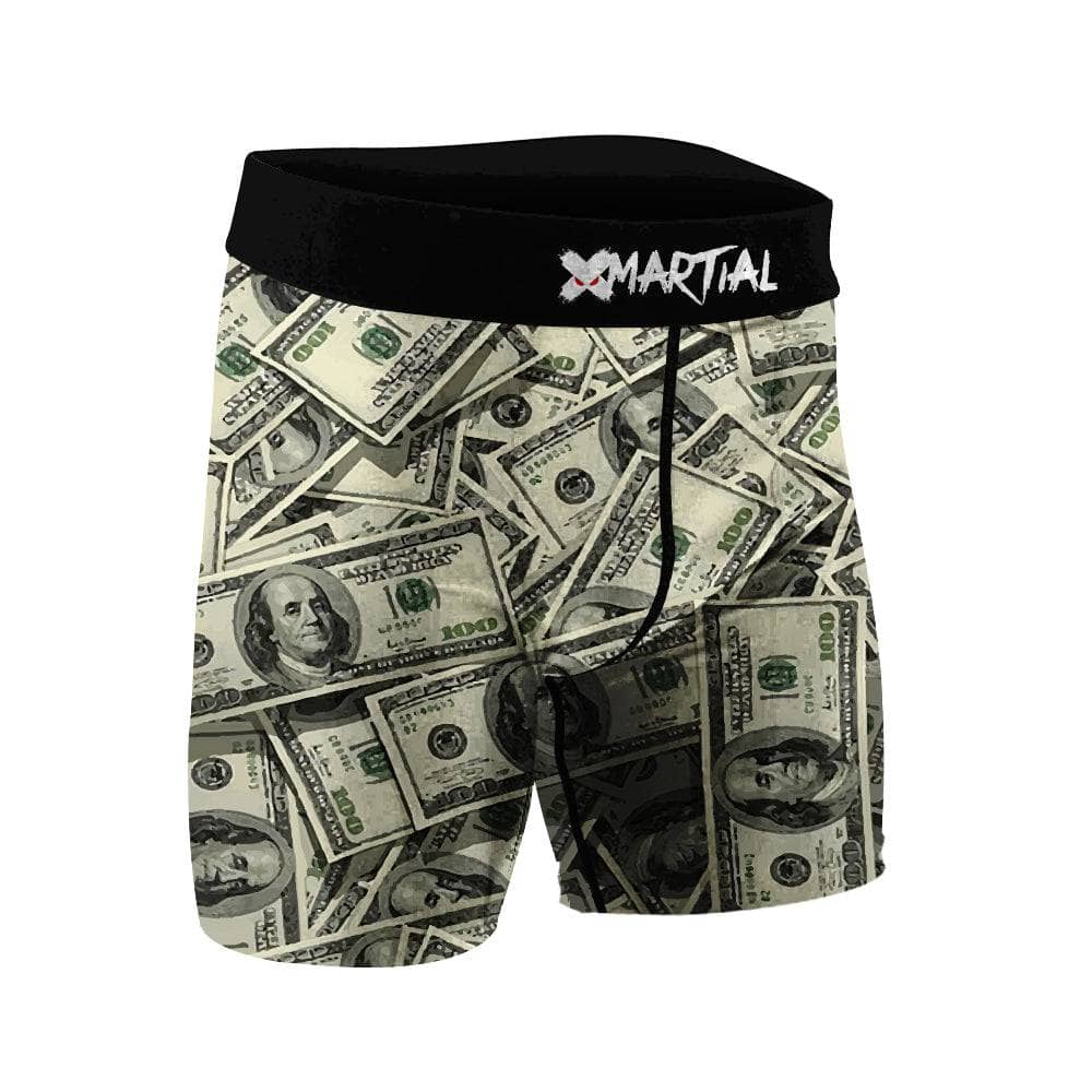 Dollar Bills BJJ/MMA Compression Shorts XMARTIAL