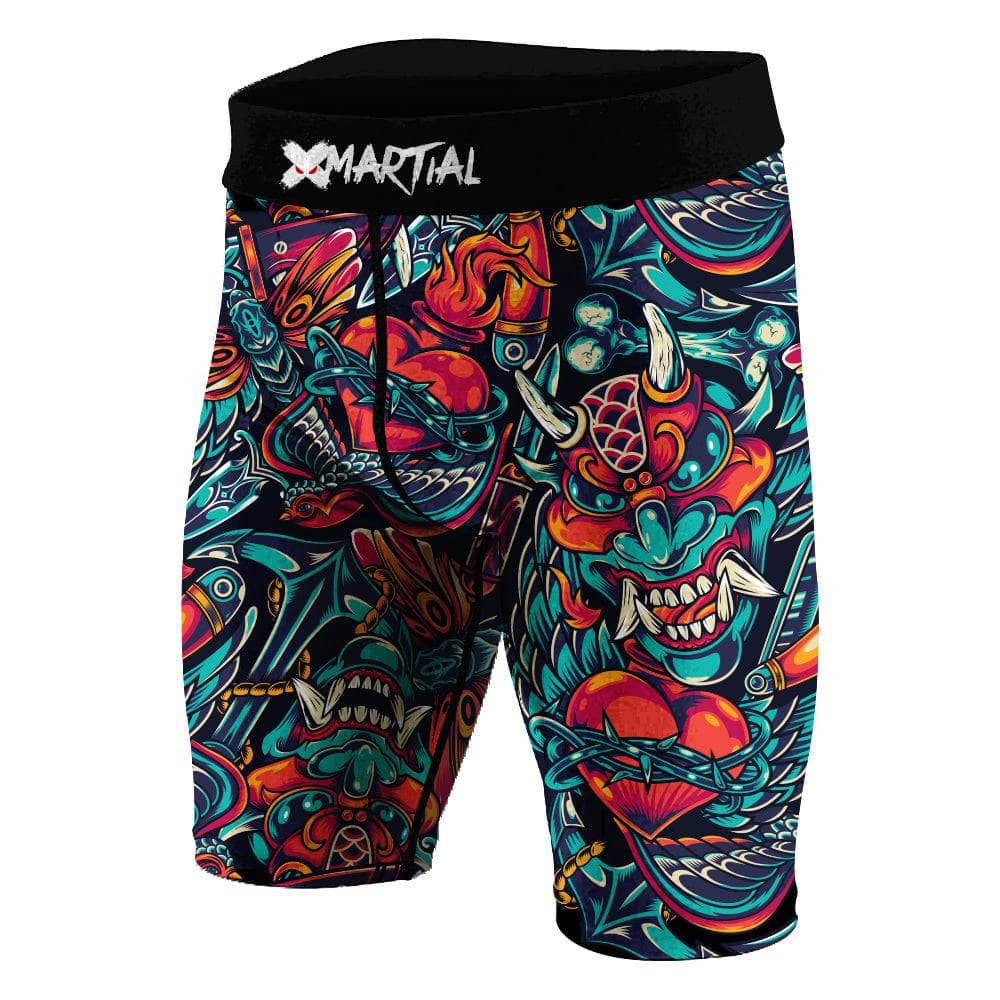 Heart of Thorns BJJ/MMA Compression Shorts XMARTIAL