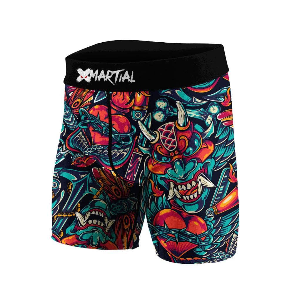 Heart of Thorns BJJ/MMA Compression Shorts XMARTIAL