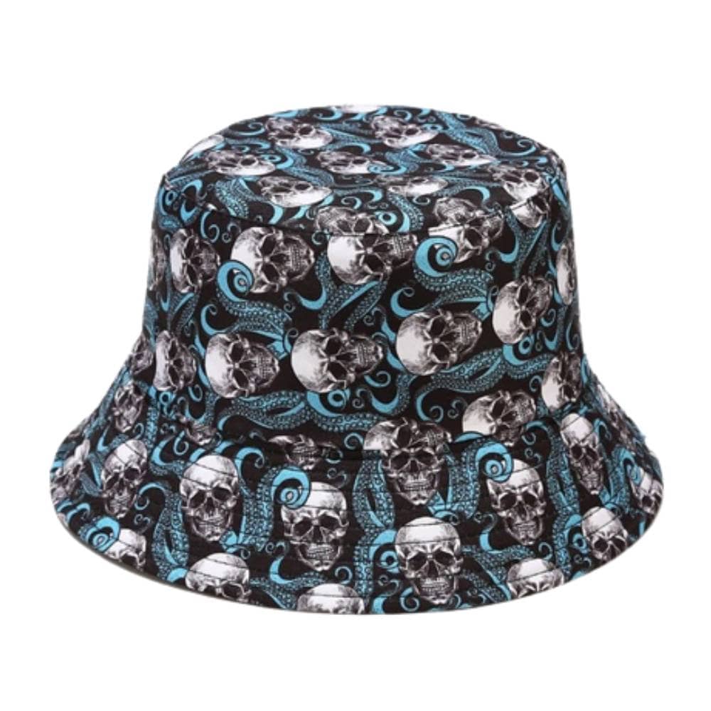 Skull Print Bucket Hat XMARTIAL