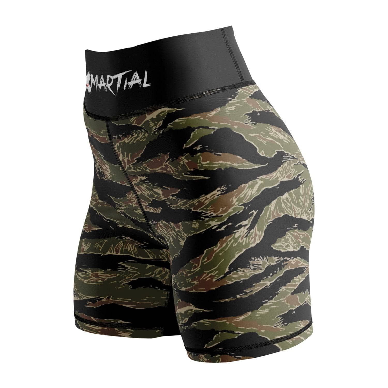 Tiger Camo Women's BJJ/MMA Compression Shorts - XMARTIAL